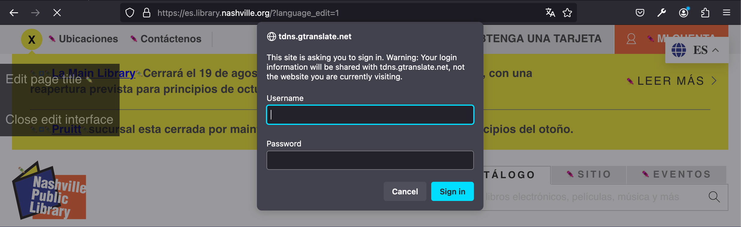 gtranslate login
