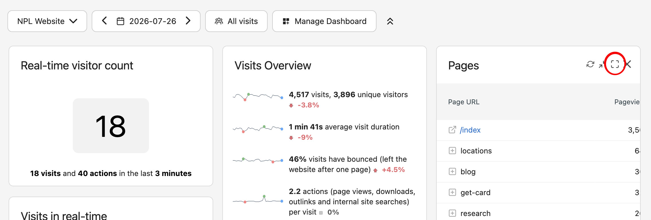 pages report